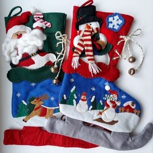 Large Felt Christmas Stockings